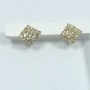 Brinco strass curvado