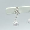 Brinco bola martelada e diamantada strass - Image 3