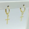 Argola tipo click com cruz